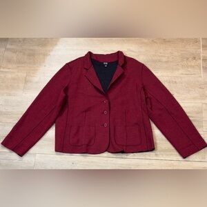 Eileen Fisher Women’s 100% Merino Wool 3 Button Sweater Blazer Size 1X